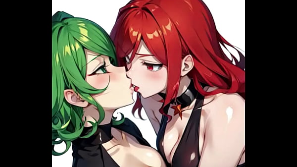 Tatsumaki ayant des relations sexuelles lesbiennes avec une rousse