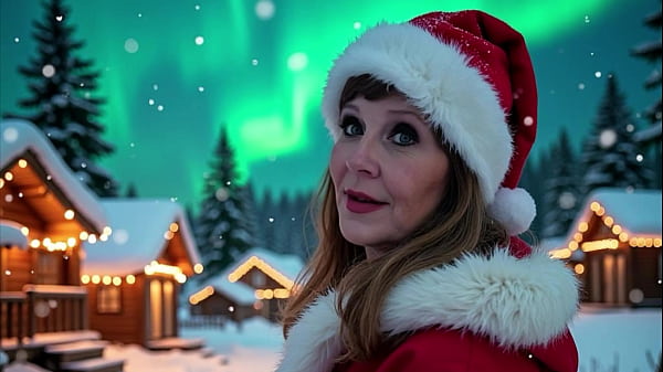 Grand-mère Carmen Claus : baise en levrette debout et creampie elfique